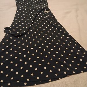 Tommy Hilfiger Navy and White Polka Dot Maxi Skirt